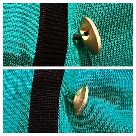 Exclusively Misook Knit Cardigan Blazer Size XL Womens Green Open Front Pockets - Picture 9 of 9